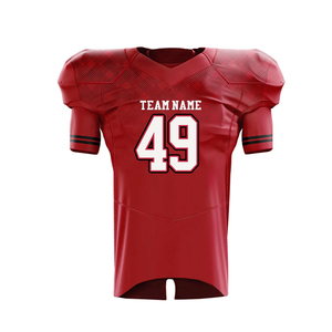 Maillot de football américain pour homme, haute qualité, personnalisé, respirant, grande taille, manches courtes, vêtements de sport, service OEM, 100% polyester - Product Image 6