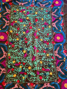 Colcha Kantha de Algodón Bordada con Diseño Suzani, Manta Kantha Vintage - Product Image 4