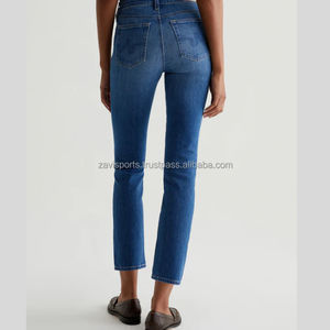Pantalons en jean pour femmes OEM, qualité supérieure, vente en gros, coupe ajustée, jeans pour femmes grandes tailles, sexy, taille haute, denim élastique pour femmes, skinny - Product Image 2