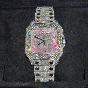 Reloj de Alta Calidad Personalizado con Diamantes Cultivados en Laboratorio, Estilo Hip Hop, Regalo para Hombre - Product Image 2