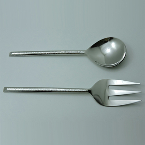 Cuillère à salade en acier inoxydable avec poignée noire antique, accessoires pour la maison et la cuisine, gadgets pour hôtels, best-seller, décoration de table - Product Image 3