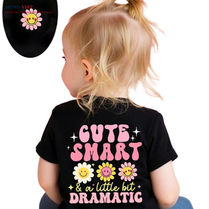Ropa para niños, camiseta para niños, cuello redondo de gran tamaño, logotipo personalizado, liso, verano 100%, camisetas suaves de algodón para niños - Product Image 2