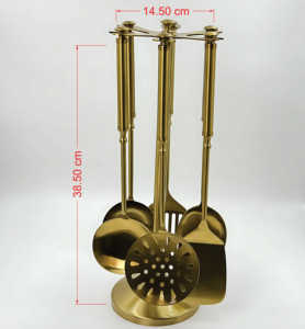 Nuevo Juego de Utensilios de Cocina de 6 Piezas con Soporte, Acero Inoxidable de la Mejor Calidad, Precio al por Mayor, Logotipo Personalizado por R B Overseas - Product Image 6