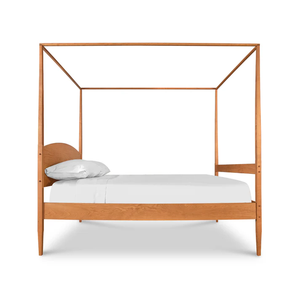 Wholesale Modern Solid Wood Canopy <b>Bed</b> | Arched Headboard 4 Poster <b>Platform</b> <b>Bed</b> Frame - Product Image 6