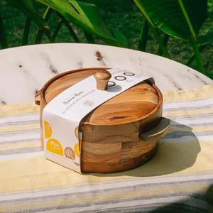 Boîte à roti en métal imprimée, compatible induction, écologique, avec couvercle, motif floral coloré, récipient de rangement durable pour chapati - Product Image 4