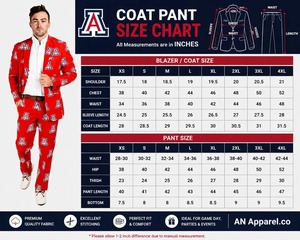 Men's Red Arizona Wildcats Logo Print Suit 2 Piece <b>Blazer</b> Pants <b>Set</b> College Fan Apparel Game Day Outfit - Product Image 4