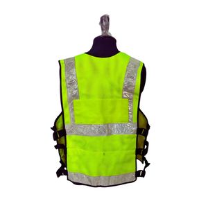 Chaleco de Seguridad Reflectante de Alta Visibilidad con Múltiples Bolsillos, Cierre de Cremallera, Diseño de Malla Transpirable para Trabajo al Aire Libre - Product Image 4