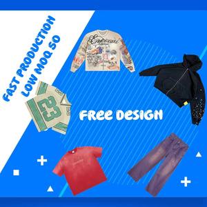 Cut and Sew Garment Custom <b>Vintage</b> <b>Graphic</b> DTG Printing 100% Cotton <b>Tee</b> Drop Shoulder Acid Wash T-shirts for Men - Product Image 4