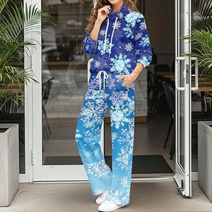 Fabricante OEM de Conjuntos Deportivos Estampados para Mujer, Venta al Por Mayor Directa de Fábrica, Conjunto de Dos Piezas Estampado para Mujer - Product Image 3