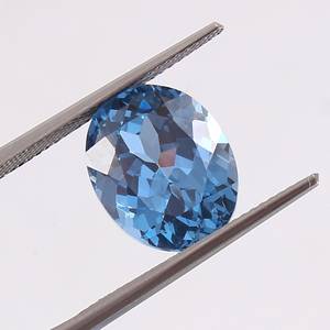 Aigue-marine brésilienne ovale, pierre précieuse naturelle certifiée, haute clarté, qualité bijoux de luxe, pierre de naissance - Product Image 5