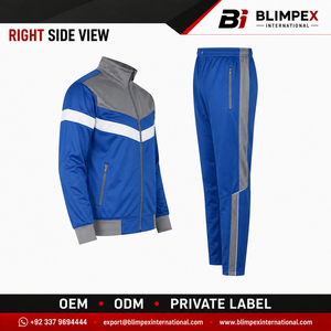 Chaqueta Cortavientos Ligera de Poliéster con Bloques de Color y Pantalones Jogger, Traje Deportivo de Dos Piezas con Logotipo Personalizado OEM Blimpex Int - Product Image 6