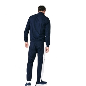 Ensemble survêtement homme 2 pièces, manches longues, couleur contrastée, fermeture éclair, broderie personnalisée, vente en gros hiver 2021, nouveau logo personnalisé - Product Image 2