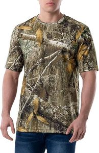 Camisa de Caza de Manga Corta Unisex, Camuflaje, Transpirable, Antibacteriana, de Secado Rápido, Mezcla de Algodón, con Logotipo Frontal, para Verano - Product Image 4
