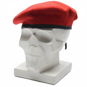 Top Rated 100% Wool French Beret Custom Embroidered Tactical Beret Hat Stylish Design for Officer Uniform - Product Image 4