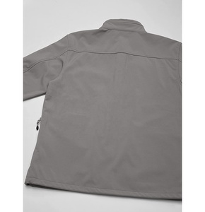 Wholesale Mens Windproof Waterproof Breathable Plain Waterproof and <b>Fleece</b> <b>Lined</b> Zipper Closure Softshell <b>Jacket</b> Coat - Product Image 5