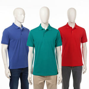 เสื้อโปโลชายสีน้ำเงิน แขนสั้น ทรงปกติ ผ้าฝ้าย 100% ผ้าปิเก้ถัก สไตล์ลำลอง สีพื้น ดีไซน์เรียบง่าย - Product Image 6