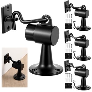 Retenedor Magnético de Puerta de Alta Resistencia, Color Negro - Herrajes Industriales al por Mayor - Product Image 1