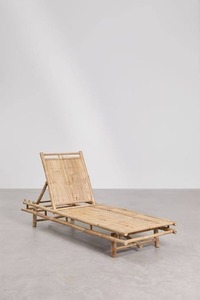 Chaise longue en bambou tropical, décoration en bambou naturel, lit de soleil en bambou tissé, mobilier en bambou de haute qualité - Product Image 3