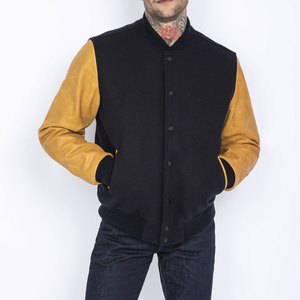 Men's <b>Top</b> Trending Vintage Style Varsity Jackets Custom Made with Stand Collar Best Quality Latest Design - Product Image 1