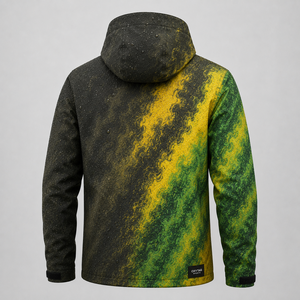 OXYTAG Men <b>Heat</b> Reactive Color Changing Windbreaker Waterproof Thermal Sensitive Gradient Sporty Outdoor Hooded Shell <b>Jacket</b> - Product Image 4