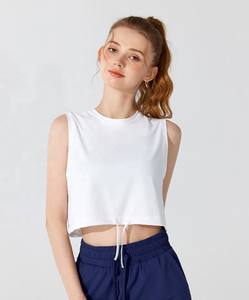 Débardeurs sans manches pour femmes 100 % coton à séchage rapide, coupe ajustable, tenue décontractée et tendance pour l'été et l'entraînement - Product Image 6