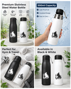 Botella de Acero con Diseño de Meditación Mahadev, con Impresión Personalizada para Uso Promocional en Oficina, Regalo para el Día de Acción de Gracias y el Día del Padre - Product Image 2