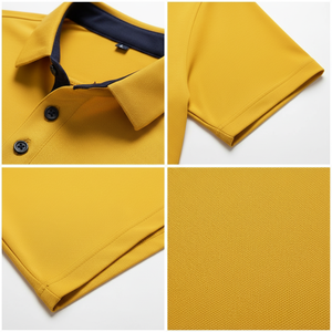 Camiseta Polo de Algodón para Hombre al por Mayor, 210 GSM, Corte Regular, Manga Corta, Cuello en V, Uso Diario, Suave y Transpirable, Servicio OEM - Product Image 5