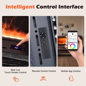 Chimenea Eléctrica de Vapor de Agua de Acero Inoxidable Moderna de Alta Calidad de 0.5-2 Metros de Largo con Atomización 3D para Interiores, Hoteles y Villas - Product Image 2