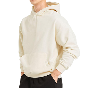 Wholesale Men's Hoodie Custom Logo Printing Pullover Sweatshirt Casual Streetwear Factory Direct Winter <b>Thick</b> <b>Fleece</b> 100% Cotton - Product Image 2