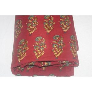 Tela de Algodón con Estampado a Mano Rojo, 110 GSM, para Cortinas, Pañales, Textiles para el Hogar, Bolsas y Accesorios, Precio al por Mayor - Product Image 4