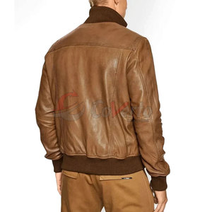 Wholesale Plus Size <b>Leather</b> <b>Jacket</b> Outdoor Use <b>Leather</b> <b>Jacket</b> Stand Collar Men <b>Leather</b> <b>Jackets</b> - Product Image 6