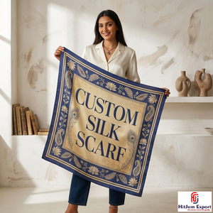 Pañuelo Hijab Cuadrado de Lujo con Estampado Personalizado, Sensación de Seda, Envoltura de Cabeza de Moda, Fabricante Textil OEM ODM Personalizado - Product Image 2