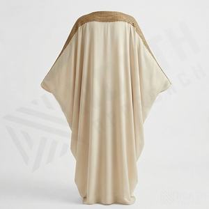 Abaya Maxi Noire Élégante Personnalisée en Gros pour Femmes Musulmanes en Chiffon – Robe Longue Décontractée Grande Taille pour Dames - Product Image 2