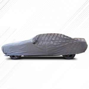 Housse de voiture imperméable ROADPOWER Premium avec fermeture éclair et poche pour rétroviseur, offrant une protection contre les intempéries et les UV pour votre véhicule - Product Image 4