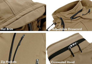 Long Sleeve Oversized <b>Pullover</b> Custom Sportswear Tactical <b>Jacket</b> Outdoor Tactical <b>Jacket</b> Men's 1/4 Zip Stand Collar - Product Image 5