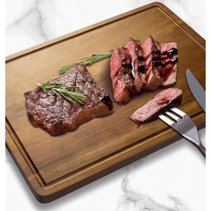 Grande planche à découper en bois rectangulaire avec poignée, planche de préparation pour la cuisine, pour la maison, les restaurants, la restauration - Product Image 6