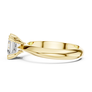 แหวนแต่งงานทองคำแท้ 14k คลาสสิก ประดับเพชรทรง Asscher น้ำหนัก 1.5 กะรัต เกรด E VS1 เพาะเลี้ยงในห้องปฏิบัติการ พร้อมใบรับรอง IGI สำหรับผู้หญิง - Product Image 2