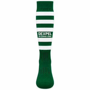 Dexpel International Yellow Knee High Sports Soccer Football Team Uniform Tube <b>Socks</b> Anti-Bacterial Breathable Bottom Custom OEM - Product Image 1