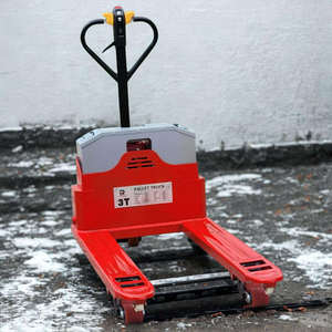 Chariot élévateur électrique robuste, transpalette à batterie, équipement de manutention pour entrepôt - Product Image 2