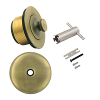 Kit de conversion de drain de baignoire de haute qualité, ensemble de plaque de sortie à trou unique avec trop-plein et outil, fourniture de quincaillerie de bain OEM en gros