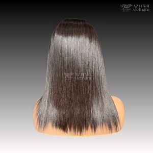 วิกผมบริสุทธิ์เรมี่ดิบจากเวียดนาม100% 180% ความหนาแน่นสำหรับสวิสเอชดีลูกไม้ด้านหน้าแต่งผมเปรู100% - Product Image 3