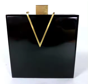 Bolso de Mano Tipo Clutch de Resina Ecológica para Mujer, para Bodas y Eventos, Pintado a Mano, Estilo Único - Product Image 1