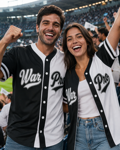 Maillot de baseball unisexe personnalisé noir et blanc, pull premium, uniforme sportif d'équipe, anti-bactérien, 100 % coton - Product Image 6