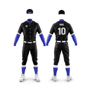 Uniforme de Béisbol Personalizado para Hombre, Jersey Sublimado Negro y Naranja, Manga Corta, Transpirable, Poliéster, para Todas las Temporadas, Ropa de Equipo - Product Image 4