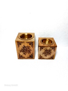 เตาเผากำยานไม้ทำมือ ลายดอกกุหลาบ ใช้ได้ทุกฤดู - Product Image 4