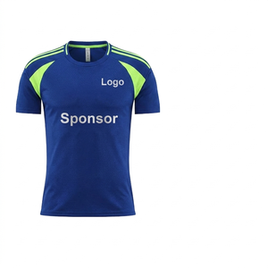 Camiseta Deportiva Personalizada Sublimada, Ropa Deportiva, Camiseta de Fútbol Retro, Camiseta de Fútbol Azul - Product Image 6