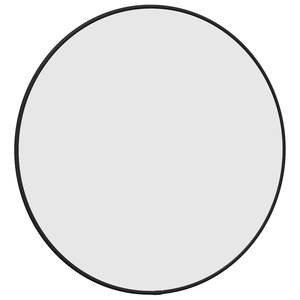Espejo Circular de Pared de Vidrio Negro, PVC, Montado en Pared, con Estilo Elegante - Product Image 3