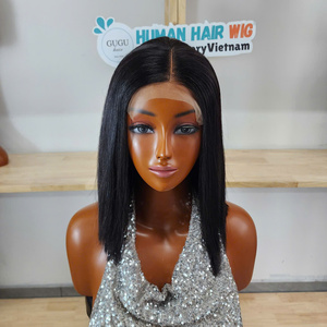 Vietnamese Virgin Hair <b>Long</b> <b>Wig</b> for Lace <b>Wig</b> Transparent for Lace Double Drawn 5X5 Closure 10" Glueless Average Size Ginger - Product Image 1