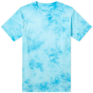 T-shirt à manches courtes pour homme, tie-dye, col rond, coupe classique, tricoté, décontracté, motif noir et blanc - Product Image 4