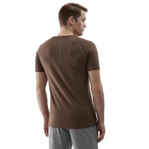T-shirt de sport pour hommes, vente en gros, pas cher, pour fitness, course à pied, musculation, coupe slim, séchage rapide, super absorbant, pour la gym - Product Image 4